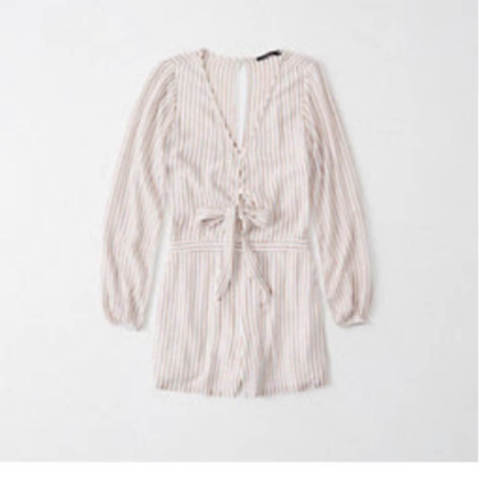 Tie front romper